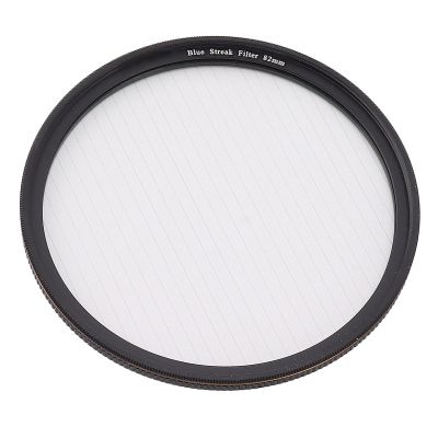 Blue Streak Special Effects Filter - Optical Glass Blue Streak Filter for Night with Captivating Streak Effects, Versatile Filter for Wide Applications (82mm)