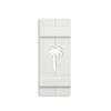 Board and Batten PVC Exterior Shutter with Palm Tree Cutout (11.5 inch x 38 inch) view 1