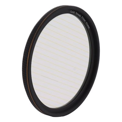 Premium Gold Streak Lens Filter - Transform Lights into Streaking Lines for Night Photography, Enhance Footage with Professional Golden Streak Effect, Wide Range of Applications
