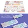 123 Key PBT Mechanical Keycaps, XDA Profile Cartoon Theme Keycaps with Oil Coating, Compatible with 61 87 96 98 104 108 Layout Keyboards view 3