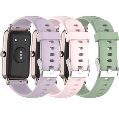 Chofit Soft Silicone Band Compatible with Amzhero D26/VPSTAY ALB1/RLQA Band 3 for Women Men,Quick Release Wristbands Replacement Strap for Amzhero D26 (Purple&Pink&LightGreen)