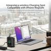 j5create USB-C Dock Dual 4K HDMI - Supports Dual Extended 4K Display for Windows and M1/M2/M3 MacBook, Built-in 15W Magnetic Wireless Charger, USB-A x 2, USB-C x 2, Gigabit ethernet (JCD3199) view 4