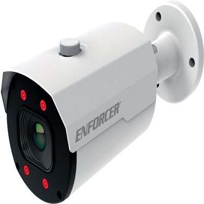 Seco-Larm EV-Y1501-AMWWQ Enforcer HD 5MP Varifocal Bullet Camera; 1/2.8" 5MP CMOS Sensor; 2592x1944 Max Resolution; 2.8-12 mm Varifocal Lens; WDR; 3DNR; IR Range Up to 115 Feet; 12VDC