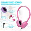 TJZXGUI 100 Pack Bulk Headphones for Classroom School,Wholesale Earphones Class Set for Students Teens and Adult10 Colors view 3
