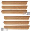 DubMag Wood Handle,Wardrobe Handles, Cabinet Wooden Bow Shaped Handle for Furniture Door Cupboard Drawer Wardrobe Closet Kitchen Door Handles,6 Pcs (Hole Distance:192mm) (Size : Hole Distance:192mm) view 1