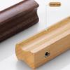 DubMag Wood Handle,Wardrobe Handles,2 PCS Modern Drawer Kitchen Cupboard Strip Pulls Bathroom Wardrobe Handle Furniture Dresser,with Screw (Length: 132mm) (Size : Length: 300mm) view 4