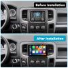 Car Stereo Radio for Dodge RAM 1500 2500 3500, Android 12 Head Unit for 2013 2014 2015 2016 2017 2018 Ram, 9 inch IPS Touch Screen with Wireless Carplay/Android Auto, Bluetooth (for Manual AC Only) view 4