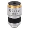 100X Microscope Objective RMS Size Fall Resistant Professional Objective Lens Replacement Upgrade Your Microscope Power Clarity view 1