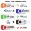 ABLAZE Custom Flash Drive 128GB 10 Pack, Personalized USB Logo Flash Drives USB 2.0 Thumb Drives with Logo Memory Stick (Mixcolors) view 2
