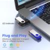 ABLAZE Custom Flash Drive 128GB 10 Pack, Personalized USB Logo Flash Drives USB 2.0 Thumb Drives with Logo Memory Stick (Mixcolors) view 3