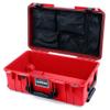 ColorCase Pelican Air 1535 Carry-on Case Red - Medium Size Waterproof Case with Mesh Lid Organizer Only - Black Handles & Latches view 1