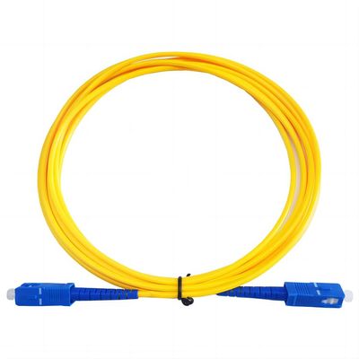 Single Mode Single Core Fiber Optic Patchcord SC-SC Single Mode Fiber Optic Fiber Optic Patchcord Pigtail Patchcord Fiber Optic Cable Yellow Single Length : 30m