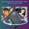 Voice Changer Device, Portable Voice Changer with 4 Sound Modes Real Time Call Voice Modulator Live Sound Card for Gime, English Standard Version view 2