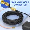 SZSAUTO Waterproof Active GPS Navigation Antenna SMA Male GPS Antenna with 6 Inch RG178 Coaxial Pigtail Cable for 4G LTE GPS Tracker Locator Car GPS System view 3