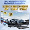 HDMI 2.0 Splitter 1 in 4 Out, LUKFOCAB 1x4 HDMI Splitter 4K@60Hz 8:8:8 HDR, HDMI 2.0, HDCP 2.2, 18Gbps, Auto EDID, Supports UHD 3D D-o-l-b-y 4 Ports Mirror Mode and Multichannel Audio Streams view 3