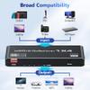 HDMI 2.0 Splitter 1 in 4 Out, LUKFOCAB 1x4 HDMI Splitter 4K@60Hz 8:8:8 HDR, HDMI 2.0, HDCP 2.2, 18Gbps, Auto EDID, Supports UHD 3D D-o-l-b-y 4 Ports Mirror Mode and Multichannel Audio Streams view 4