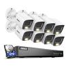 ANNKE 8CH Security Camera System, H.265+ 5-in-1 4K DVR Recorder with AI Human/Vehicle Detection, 8X 3K IP67 CCTV Bullet White Cams with Smart Dual Light, Built-in Mic, Work with Alexa, 6TB Hard Drive view 1