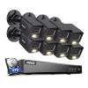 ANNKE 8CH Security Camera System, H.265+ 5-in-1 4K DVR Recorder with AI Human/Vehicle Detection, 8X 3K IP67 CCTV Bullet Black Cams with Smart Dual Light, Built-in Mic, Work with Alexa, 6TB Hard Drive view 1