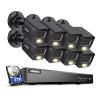 ANNKE 8CH Security Camera System, H.265+ 5-in-1 4K DVR Recorder with AI Human/Vehicle Detection, 8X 3K IP67 CCTV Bullet Black Cams with Smart Dual Light, Built-in Mic, Work with Alexa, 3TB Hard Drive view 1