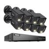 ANNKE 8CH Security Camera System, H.265+ 5-in-1 4K DVR Recorder with AI Human/Vehicle Detection, 8X 3K IP67 CCTV Bullet Black Cams with Smart Dual Light, Built-in Mic, Work with Alexa, NO Hard Drive view 1