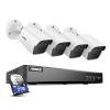 ANNKE 8CH Security Camera System, H.265+ 5-in-1 4K DVR Recorder with AI Human/Vehicle Detection, 4X 5MP IP67 CCTV Outdoor Cameras with 100ft Night Vision, Smart IR, Work with Alexa, 2TB Hard Drive view 1