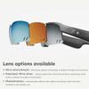 SANGSTRE Sports Audio Sunglasses, Smart Bluetooth Glasses for Cycling,Running,and Hiking. White Frame & Tinted Mirror Green view 3