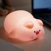 ATSUI Pig Night Light for Kids, Food Grade Silicone, Rechargeable, Tap Fun Kawaii Lamp for Kids Room, Adjustable Brightness, Cute Stuff for Boys Girls, Cute Gifts for Baby Children view 1