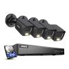 ANNKE 8CH Security Camera System, H.265+ 5-in-1 4K DVR Recorder with AI Human/Vehicle Detection, 4X 3K IP67 CCTV Bullet Black Cams with Smart Dual Light, Built-in Mic, Work with Alexa, 4TB Hard Drive view 1