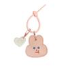 Yohulod Leather Keychain Holder Case for Airtag, Pink Anti-Scratch Protective Cute AirTag Case Cover with Key Ring for Women Kids view 1