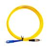 Single Mode Single Core Fiber Optic Patchcord SC-FC Single Mode Fiber Optic Fiber Optic Patchcord Pigtail Patchcord Fiber Optic Cable Yellow Single Length: 10m view 1