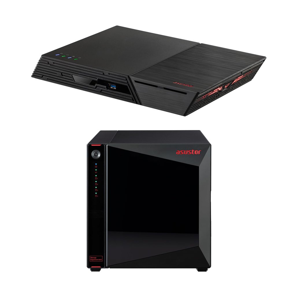 Asustor Flashstor 6 FS6706T, 6 Bay All-SSD NAS + Xpanstor 4 AS5004U, 4 Bay Expansion Unit
