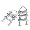 Superbat Double Antenna Mast Clamp 2-Sets Antenna Mast to Mast Clamp V Jaw Block with U Bolts,Heavy Duty Mast to Mast Mount Bracket Kit for Outside Antennas,Flag Pole,Umbrella Parasols view 1