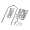 Superbat Double Antenna Mast Clamp 2-Sets Antenna Mast to Mast Clamp V Jaw Block with U Bolts,Heavy Duty Mast to Mast Mount Bracket Kit for Outside Antennas,Flag Pole,Umbrella Parasols view 3