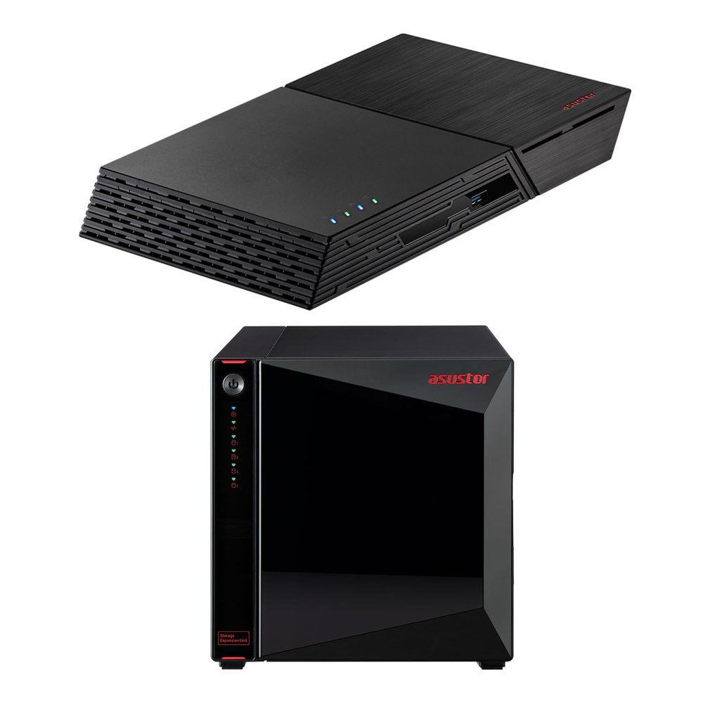 Asustor Flashstor 12 Pro FS6712X, 12 Bay All-SSD NAS + Expansion Unit AS5004U