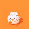 3D Cartoon Animal Earphone Case Cover Compatible for AirPods 1st/2nd Generation Charging Case Flexible Shockproof Silicone Protective Case Cute Chick Soft Rubber Shell Anti-Scratch Protective Skin view 2