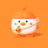 3D Cartoon Animal Earphone Case Cover Compatible for AirPods 1st/2nd Generation Charging Case Flexible Shockproof Silicone Protective Case Cute Chick Soft Rubber Shell Anti-Scratch Protective Skin view 3