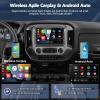 2G+64G Car Stereo Radio for Chevy Silverado & GMC Sierra 2014-2018, Wireless CarPlay & Android Auto, Android 13 Head Unit, 10" Touch Screen Radio with Bluetooth GPS Wi-Fi RDS FM HD Backup Camera view 3