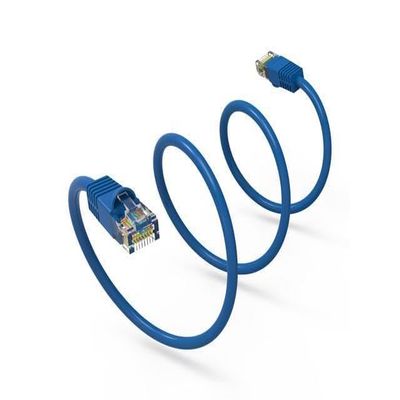 Nippon Labs 10-Pack Cat6 UTP Ethernet Network Booted Cable - Blue - 24AWG RJ45 Enhanced Cat 6 Patch Cable (10 Pack) (25 ft.)