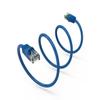 Nippon Labs 10-Pack Cat6 UTP Ethernet Network Booted Cable - Blue - 24AWG RJ45 Enhanced Cat 6 Patch Cable (10 Pack) (25 ft.) view 1