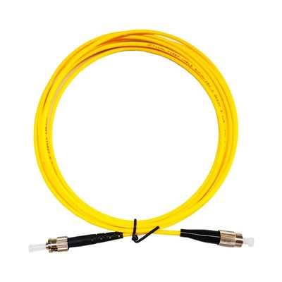 Single Mode Single Core Fiber Optic Patchcord FC-ST Single Mode Fiber Optic Fiber Patchcord Pigtail Patchcord Fiber Optic Cable Yellow Single Length : 15m