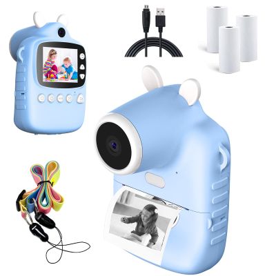Outop Instant Camera, MP3 Printing Camera Instant Digital Camera with Print Paper 2.4 Inch Screen Camera Instant Print Christmas Birthday Gifts for Boys and Girls