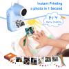 Outop Instant Camera, MP3 Printing Camera Instant Digital Camera with Print Paper 2.4 Inch Screen Camera Instant Print Christmas Birthday Gifts for Boys and Girls view 3
