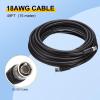 MECCANIXITY 49FT 3G-SDI Cable, HD-SDI Video Cable 75 Ohm RG6 BNC Cable 18AWG Cable Wire Supports HD-SDI/3G-SDI for Camera Surveillance CCTV System view 2