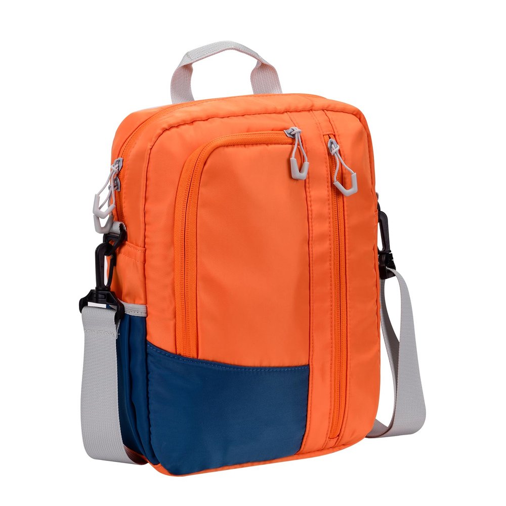 9-11 Inch Tablet Sleeve Bag, Padded Carrying Travel Case for iPad Pro 11-in, Galaxy Tab S9/S8, with Shoulder Strap (Orange)