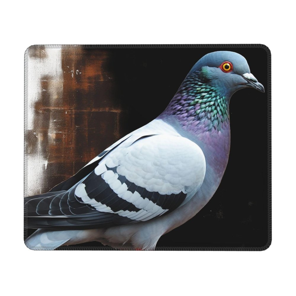 Pigeon Print Mousepad Pad Waterproof Gaming Mousepad Pads with Non-Slip Rubber Base Computer Mousepad Personalized Mousepad Mat for Desk Pad