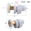 4X Shower Door Rollers 19/23/25/27/29mm Durable Rooms Cabins Pulley Shower Room Roller/Runners/Wheels for 4-8mm Glass Doors (Color : 19mm) view 2