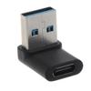 Acinkeety USB 3.0 Male to Type C Female Connector Converter Adapter Type-c Data Transfer 10Gbps Converter 90 Degree Right Angled USB C Adapter High-Speed Data Transfer