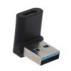 Acinkeety USB 3.0 Male to Type C Female Connector Converter Adapter Type-c Data Transfer 10Gbps Converter 90 Degree Right Angled USB C Adapter High-Speed Data Transfer view 4