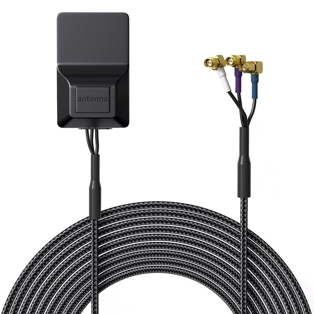 PEMP SMA GPS Antenna, SMA 4G Antenna and WiFi Antenna 3 in 1 for Car Radio Android Navigation.