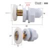4X Shower Door Rollers 19/23/25/27/29mm Durable Rooms Cabins Pulley Shower Room Roller/Runners/Wheels for 4-8mm Glass Doors (Color : 27mm) view 2